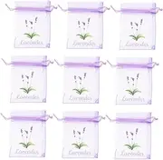 PRETYZOOM 20pcs Lavender Sachet Bags Refillable Mesh Storage Bags for Dried Lavender Herbs Spices Jewelry Breathable Drawstring Pouches for Versatile Organization and Secure Storage