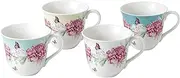 [Royal Albert] 40033975 Miranda Kerr Set of 4 Mugs, Porcelain, Multi-Colour, 13.2 x 10.4 x 9 cm