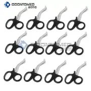 12 Black Emt Paramedic Bandage Shears Ems Scissors 7.5"