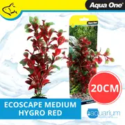 Aqua One Ecoscape Hygro Red Plastic Plant 20cm - Med (28393)