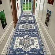 Narrow Rugs Carpet Runner for Hallway Non Slip Carpet Runners, Heavy Duty Long Hallway Carpet Runner Machine Washable Runner Rugs for Entryways Bedroom Laundry,0.6m x 4m