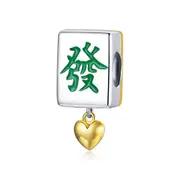 925 Sterling Silver Mahjong Beads For Diy Bracelets & Necklaces