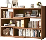 Wood Dorm Desktop Storage Rack,Retractable Desktop Bookcase,Expandable Bookshelf Organizer Holder for Corner, Offices, Dormitories, Study Rooms,A,60~110cm