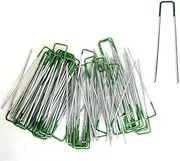200PCS Primeturf Synthetic Artificial Grass Pins Fake Lawn Turf Weed Mat U Pegs Weedmat