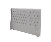 Classic Headboard with Wings - Queen- Latte