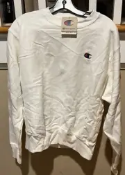 Champion Mens White Reverse Weave Pullover Sweatshirt Crew Neck Sz XLarge "NWT"