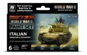 Vallejo VAL70209 Farb-Set, Italienische Panzerung & Infanterie, WWII Colours for