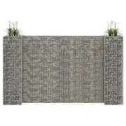 NNEVL H-Shaped Gabion Planter Steel Wire 260x40x150 cm
