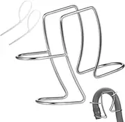 Stainless Steel Washing Machine Drain Hose Holder Universal Sink Hose Clamp Adjustable Laundry Tubs Hose Guide Clip Washing Drum Hose for All Drain Hoses