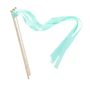 20Pcs Wedding Party Ribbon Streamers Sticks for Party Celebration Cyan