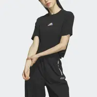 在飛比找momo購物網優惠-【adidas 愛迪達】上衣 女款 短袖上衣 運動 三葉草 