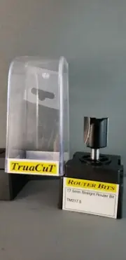 Router Bit- 17.5mm Straight 2 F Bit 1/4" Shk (TruaCuT)