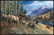 Elk Anthem - DIY Chart Counted Cross Stitch Patterns Needlework Embroidery DMC