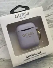 Apple Airpods Guess Case Purple Gold Sparkle 1st/2nd Generation New