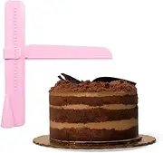 EZONEDEAL Cake Scraper Accessories Tool Food-Safe Dough Cutter Flexible Plastic Scraper Practical Bench Scraper Multipurpose Food Scrappers for Bread Dough Cake Fondant Icing (Pink)