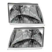 NEW PAIR OF HEADLIGHT FITS MAZDA B2300 B2500 B3000 B4000 01 1FAA51030 1FAA51040 (for: Mazda)