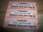 3 Olivia Newton John Xanadu/Whenever Your Away From Me(o) Jukebox Title Strips
