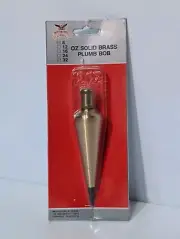 Mastercraft Tools 12 oz. Solid Brass Plumb Bob