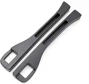 NEGRO 2PCS Car SEAT Gap Filler,Fit For LAND ROVER, Discovery Series Range Rover Series Wheelbase Autobiography PHEV Sport Logo Accessories car seat gap cushion(Black)