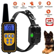 Dog Training Collar Rechargeable Remote Control Waterproof IP67 875 Yards