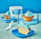 TUPPERWARE DISNEY FROZEN II MINI PARTY SET CAKE TAKER SERVER PLATES New