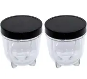 Blendin 2 Pack Short Cup & Jar Lid, Compatible with Original Magic Bullet MB1001