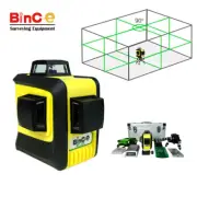 BC-G3 3D 12 Line Cross Laser Level Green Beam 3x360° Self Leveling / Tripod