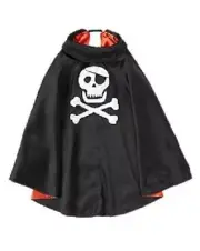 NEW Gymboree Sz 4-6 XS/S Black Red Reversible Dracula Cape Halloween Costume NWT