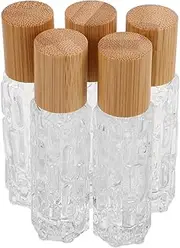 PACKOVE 5pcs Lid Roller Bottles for Essential Oils Aroma Roll Containers with Roller Ball for Travel and Efficient Use