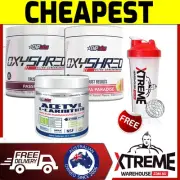2 X EHP LABS OXYSHRED 60 SRV + ACETYL L-CARNITINE 100 SRV STACK