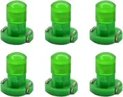 Ruiandsion 6pcs T4.2 LED Bulbs COB Chip 10mm Base LED Bulbs for Car Dashboard Instrument Reading Gauge Panel Lights,Green