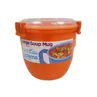 Sistema Large Soup Mug to go 30.4 oz Orange BPA Free NEW