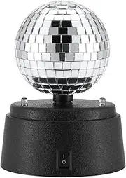 minii Disco Lamp, Disco Lamp with Mirror | Party Decorative Light, Small Stage Light for Dance, Battery, Disco Ball with Mirror, Decorative Light