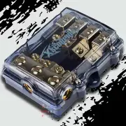 4 POSITION MINI ANL (AFS / MIDI) GOLD DISTRIBUTION BLOCK 4 TO 8 GAUGE CAR MARINE