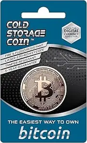 [Cold Storage Coins] 999 Fine Copper Made Physical Bitcoin Cold Storage Wallet Coins to Store Wallet ID & Matching Private Key Securely on the Copper Metal Surface, Hard Metal Keep Bitcoins QR Safe from Fire & Flood