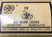 1 Pc SBH Window Sash Lock with key soltys BH512 Universal Cam Action NOS