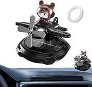 Solar Car Air Freshener - Cartoon Shape Rotating Helicopter Air Freshener - Luxury Automotive Aromatherapy For Automotive Dashboard