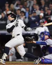 Anthony Volpe 2024 WS Game 4 Grand Slam New York Yankees 8x10 MLB Baseball Photo