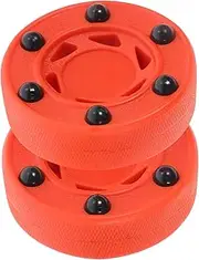 Yardwe 2pcs Puck Street Hockey Ball Hockey Ball for Practicing