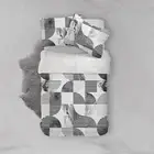 3D Geometric Art Decorative Quilt Cover Set Bedding Sets Pillowcases Queen 3