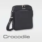 【CROCODILE】CROCODILE 鱷魚皮件 直式斜背包 側背包 肩背包（L）0104-07603(MARVEL布配皮系列)