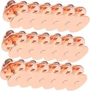 ARTSEWPLY 50 Sets Butterfly Needle Locking Earring Clips Replacement Clutch Pin Backings Badge Pin Back Lapel Fastener Pin Backs for Enamel Beads Pin Locks for Enamel Posts Rose Gold Copper