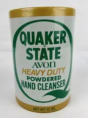 Vintage 1978 Quaker State Powdered Hand Cleanser Avon Oil Can Repo Unopened