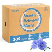 Laundry Detergent Sheets 200 Sheets Fresh Linen Scent