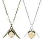 Harry Potter Golden Snitch Necklace Pendant Quidditch Match Wings Gold & Silver