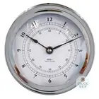 16.5cm Chrome Nautical Quartz Clock By FISCHER