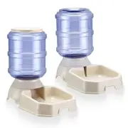 Automatic Pet Feeder & Waterer Set of 2 Pack, Self Feeding Replenish Dog Cat