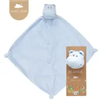 在飛比找momo購物網優惠-【Angel Dear】動物嬰兒安撫巾禮盒(藍色河馬)