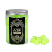 Green Tattoo Silicone Ink Cups (100 Pieces) UK SELLER