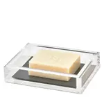 Tizo Lucite Soap Dish, Silver